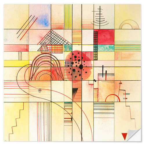 Muursticker Diversified rectangles