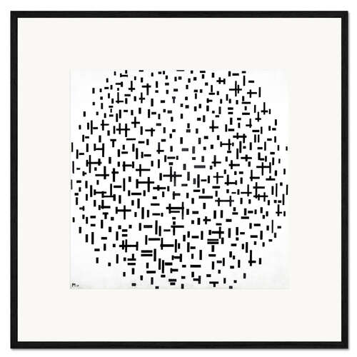 Innrammet kunsttrykk Composition in Line, second state