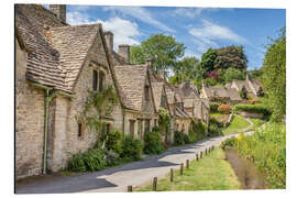 Alubild Arlington Row in Bibury, Cotswolds, Gloucestershire (England)