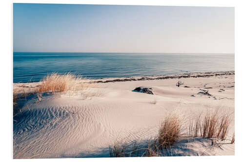 Foam board print Sand dunes and the ccean