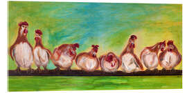 Obraz na szkle akrylowym chicken run - Annett Tropschug