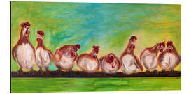 Aluminium print chicken run - Annett Tropschug