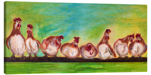 Quadro em tela chicken run