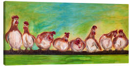 Quadro em tela chicken run