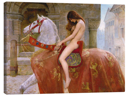 Quadro em tela Lady Godiva (detalhe)