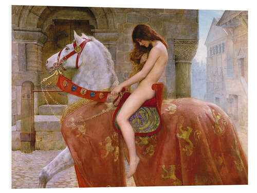 Foam board print Lady Godiva (detail)