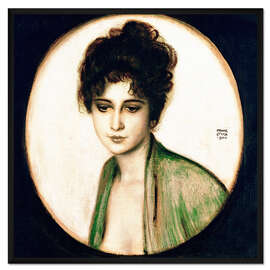 Gerahmter Kunstdruck Frau Feez