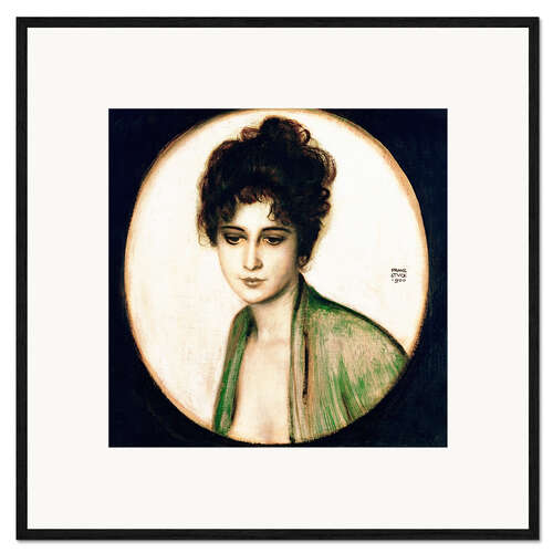 Gerahmter Kunstdruck Frau Feez
