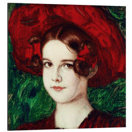 Magnettafel Mary mit rotem Hut