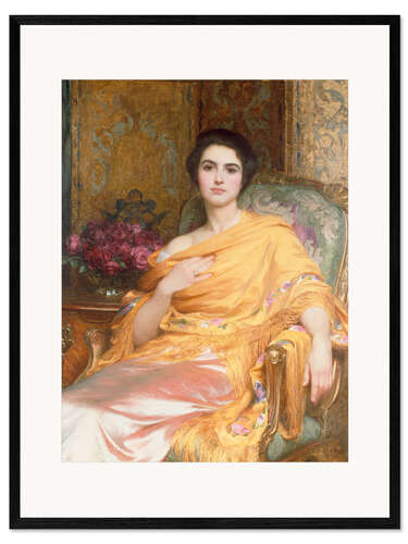 Impresión de arte enmarcada Elsa, daughter of William Hall Esq
