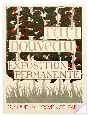 Naklejka na ścianę Poster for L'Art Nouveau