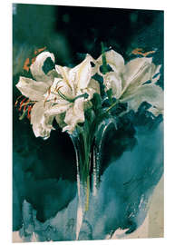 PVC-tavla White Lilies