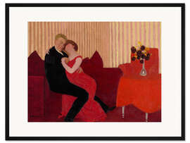 Gerahmter Kunstdruck Die Lüge, 1897