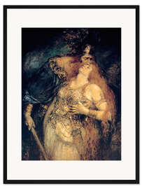 Gerahmter Kunstdruck Die Walküre: Wotans Abschied