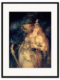 Framed art print The Valkyrie: Wotan's leave-taking