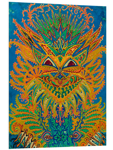 Foam board print Kaleidoscope Cats: Cats pattern on blue