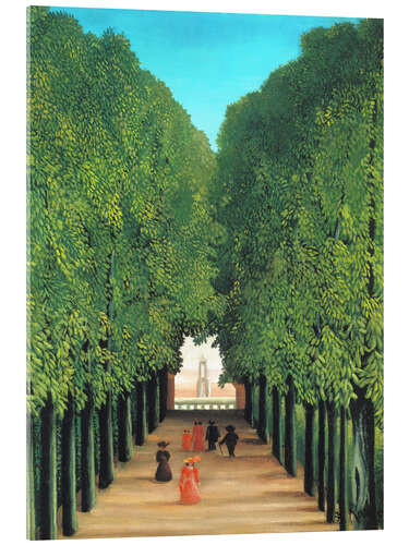 Acrylic print The avenue in the park in Saint-Cloud