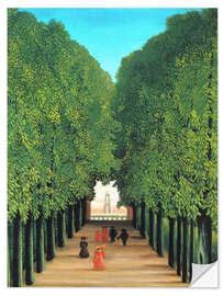 Selvklebende plakat The avenue in the park in Saint-Cloud