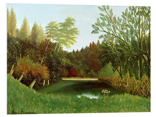 Foam board print View of the Bois de Boulogne