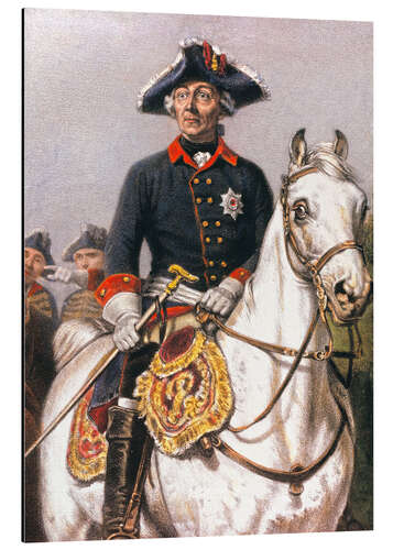 Aluminium print Frederick the Great