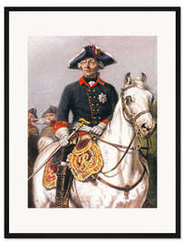 Gerahmter Kunstdruck Friedrich der Große