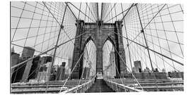 Gallery Print Brooklyn Bridge, New York City (monochrom)