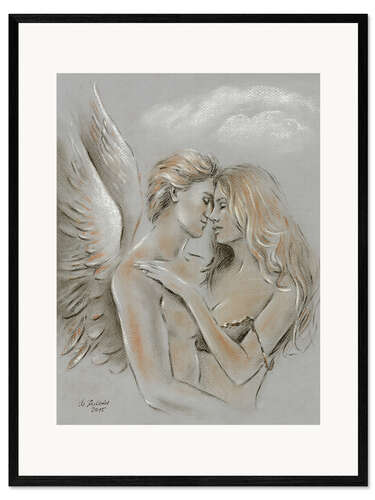 Framed art print Angel on earth