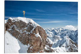 Gallery print Snowy peak of the Zugspitze