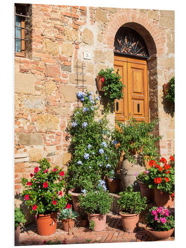 Foam board print House entrance in Monticchiello