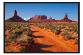 Gerahmter Kunstdruck Rotes Monument Valley