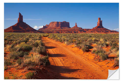 Wall sticker Red Monument Valley