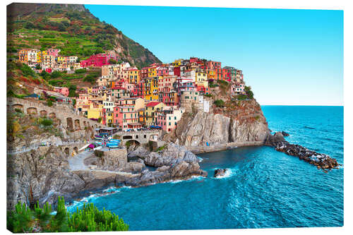 Canvas print Manarola (Riomaggiore, Cinque Terre, Liguria, Italy)