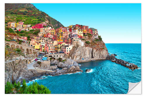 Naklejka na ścianę Manarola (Riomaggiore, Cinque Terre, Liguria, Italy)