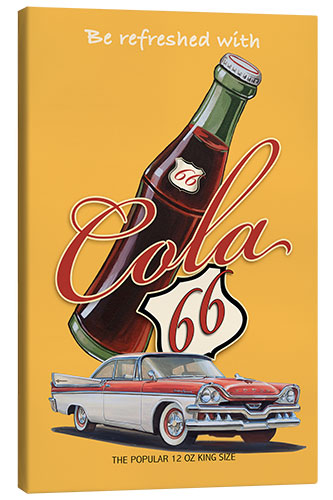 Leinwandbild Cola Advertising