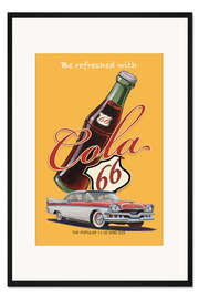 Gerahmter Kunstdruck Cola Advertising