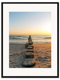 Gerahmter Kunstdruck Usedom am Morgen