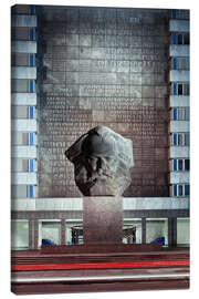 Canvas print Karl Marx Monument in Chemnitz (Karl-Marx-Stadt, Saxony, Germany)