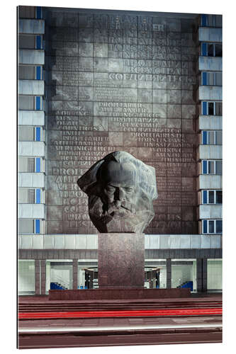 Gallery print Karl Marx Monument in Chemnitz (Karl-Marx-Stadt, Saxony, Germany)