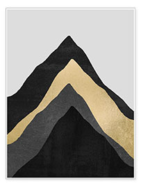 Print  Four mountains - Elisabeth Fredriksson
