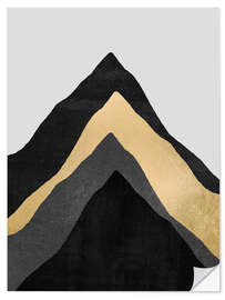 Selvklebende plakat Four Mountains