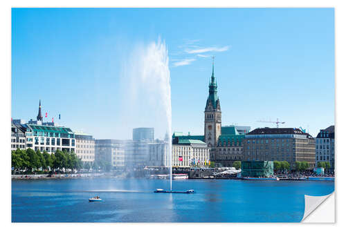 Vinilo para la pared Binnenalster en Hamburgo