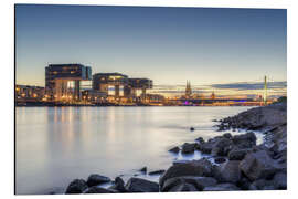 Magnettafel Köln Stadtansicht mit Kranhäusern und Dom