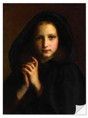 Autocolante decorativo Girl with a cape