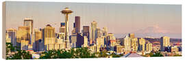 Holzbild Seattle Skyline II