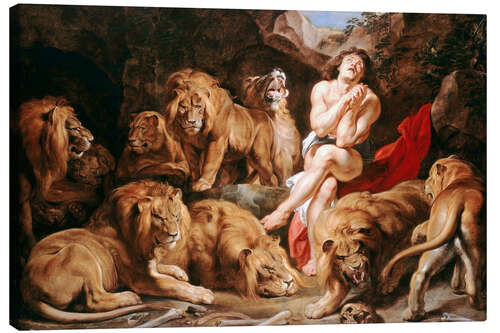 Quadro em tela Daniel in the Lions' Den