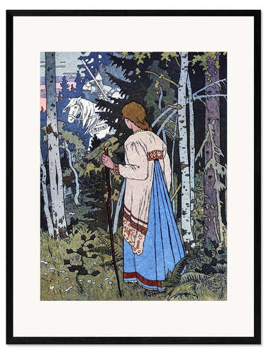 Impression artistique encadrée Vassilissa la Belle