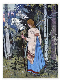 Poster  Vasilisa la Bella - Ivan Jakovlevich Bilibin
