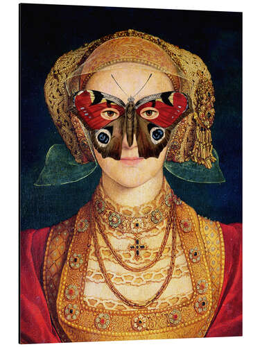 Aluminium print The butterfly mask (by Hans Holbein)