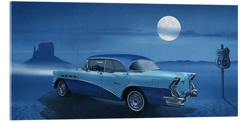 Quadro em acrílico Blue night on Route 66