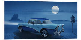 PVC-taulu Blue night on Route 66